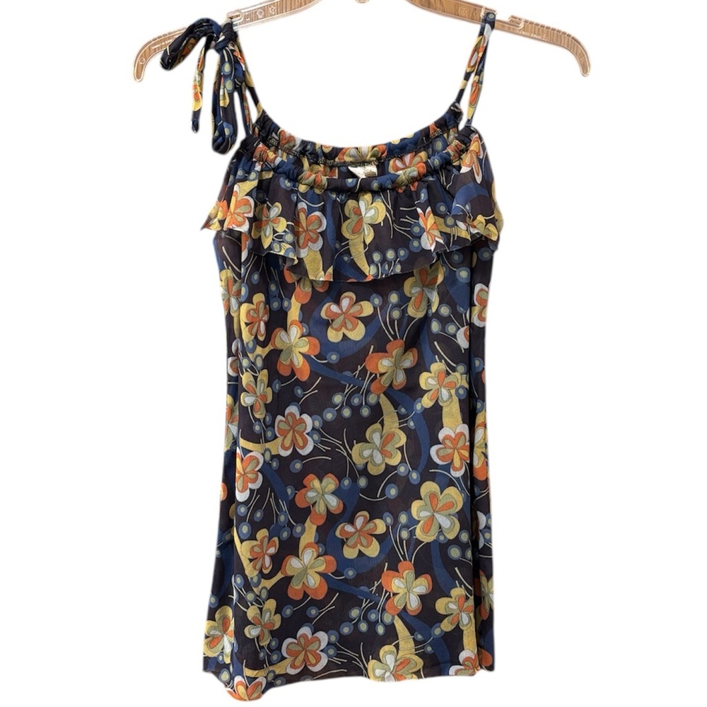 vintage Sweet Pea mesh y2k top, small